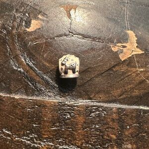 Authentic Pandora reindeer snow globe charm